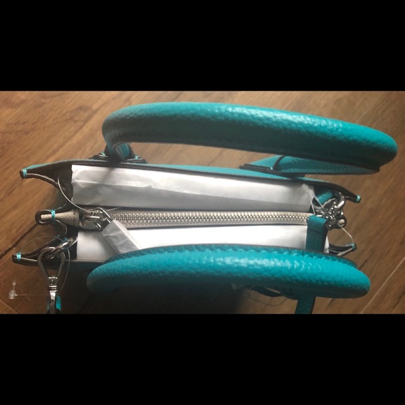 MICHAEL KORS-NWT Turquoise Leather Handbag - Picture 8 of 16